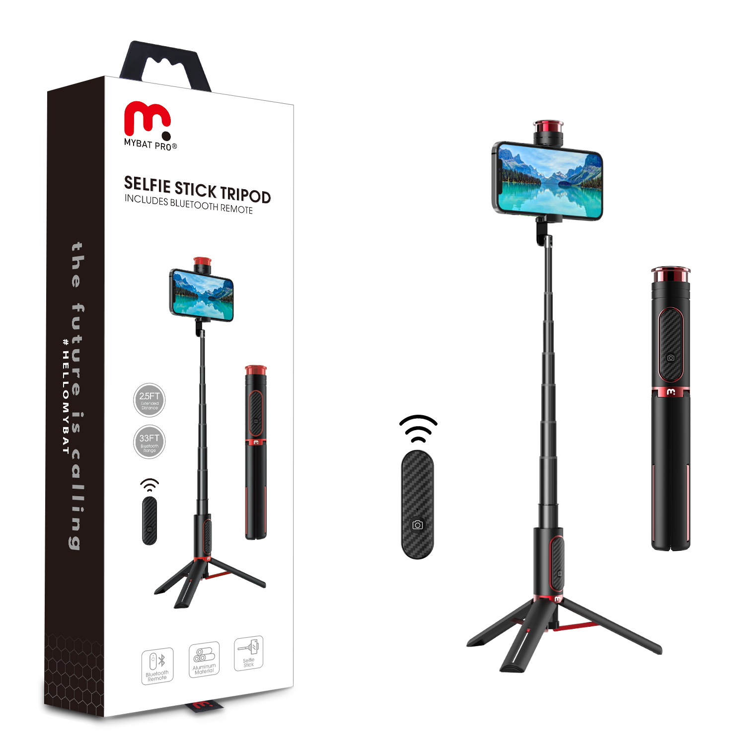 MyBat Pro Picture Perfect Selfie Stick & Tripod