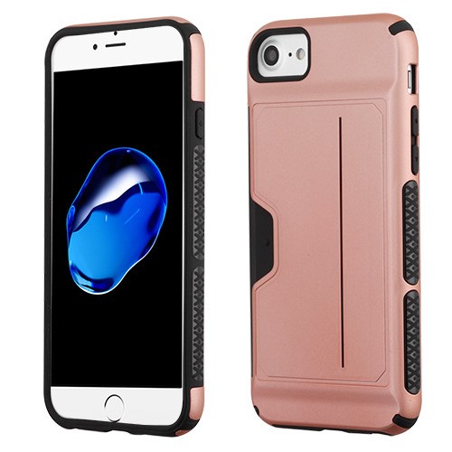 Rose Gold Black Wallet Hybrid Case (with Package) for APPLE iPhone SE